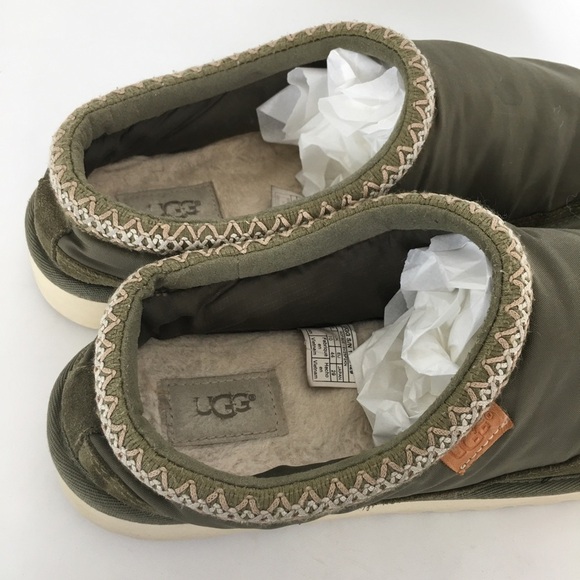 UGG Tasman Military Green Nylon Slipper Shoe Men’s Size 11 main image 4